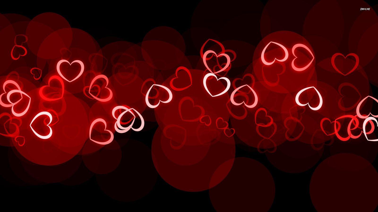 Premium Photo  Two hearts in love st valentines day background generative  ai
