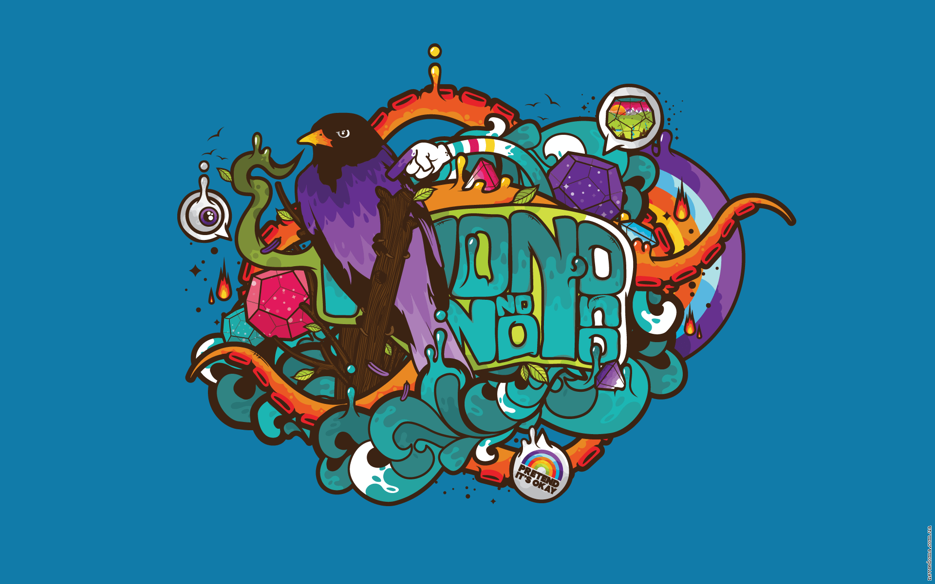 1920x1200 Abstract multicolor vector illustrations digital art vector art