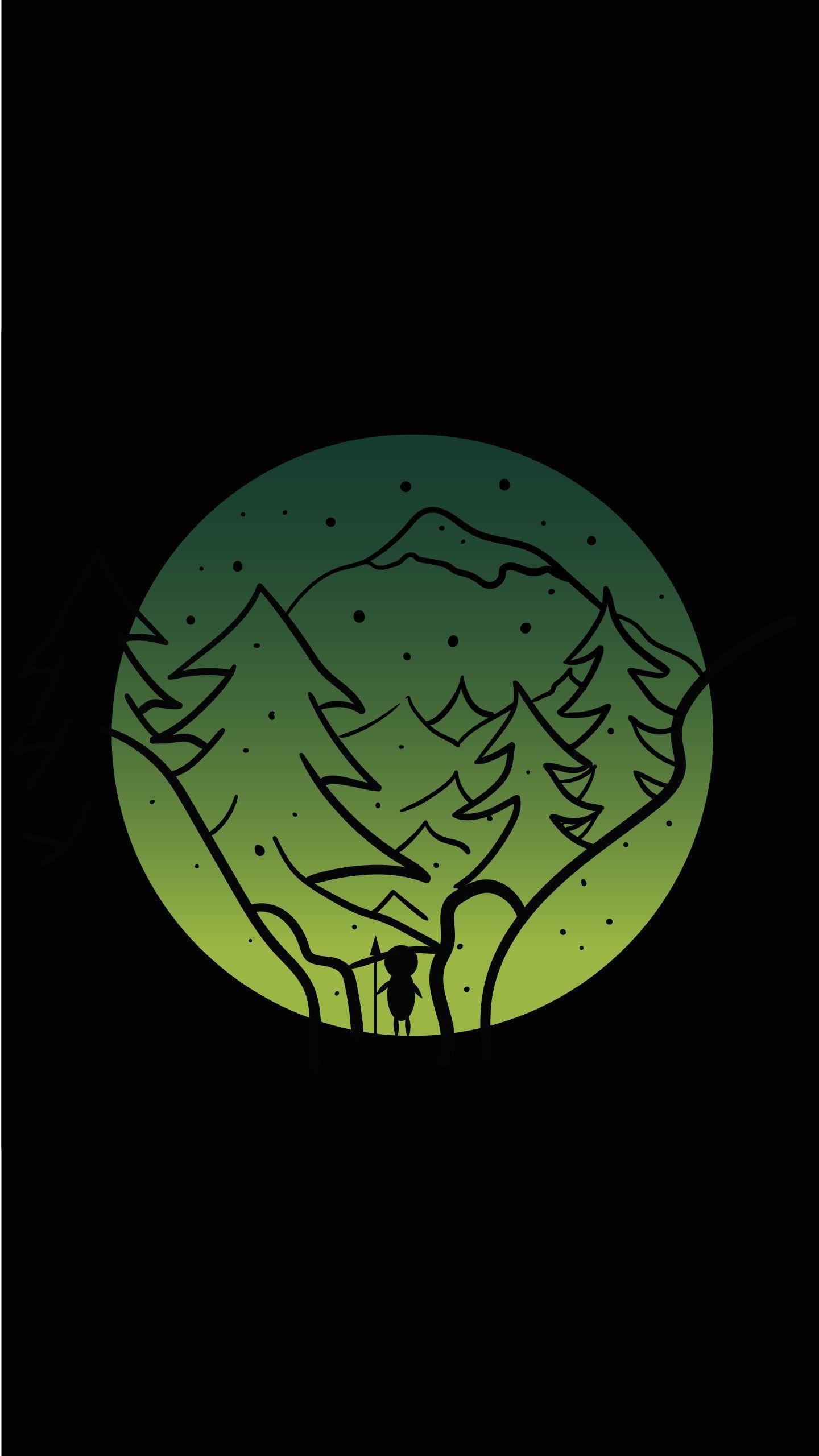 1440x2560 Draw the illustration wallpaper and background