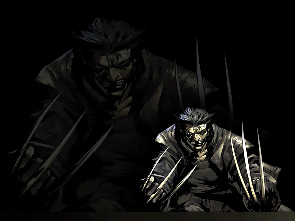 1024x768 Anime Xmen Wolverine Illustrations Wallpaper