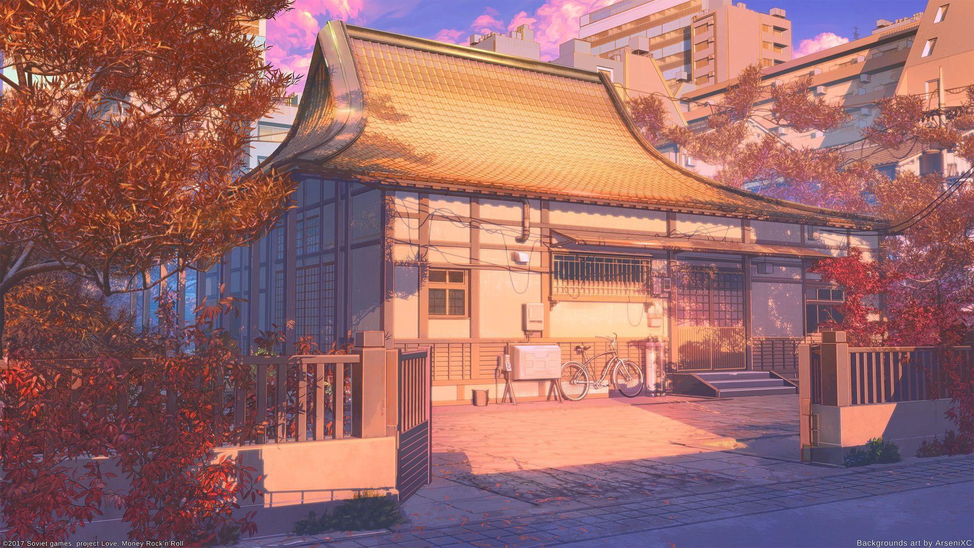 Animestyle Japanese Home Background Pack 100 images  GameDev Market