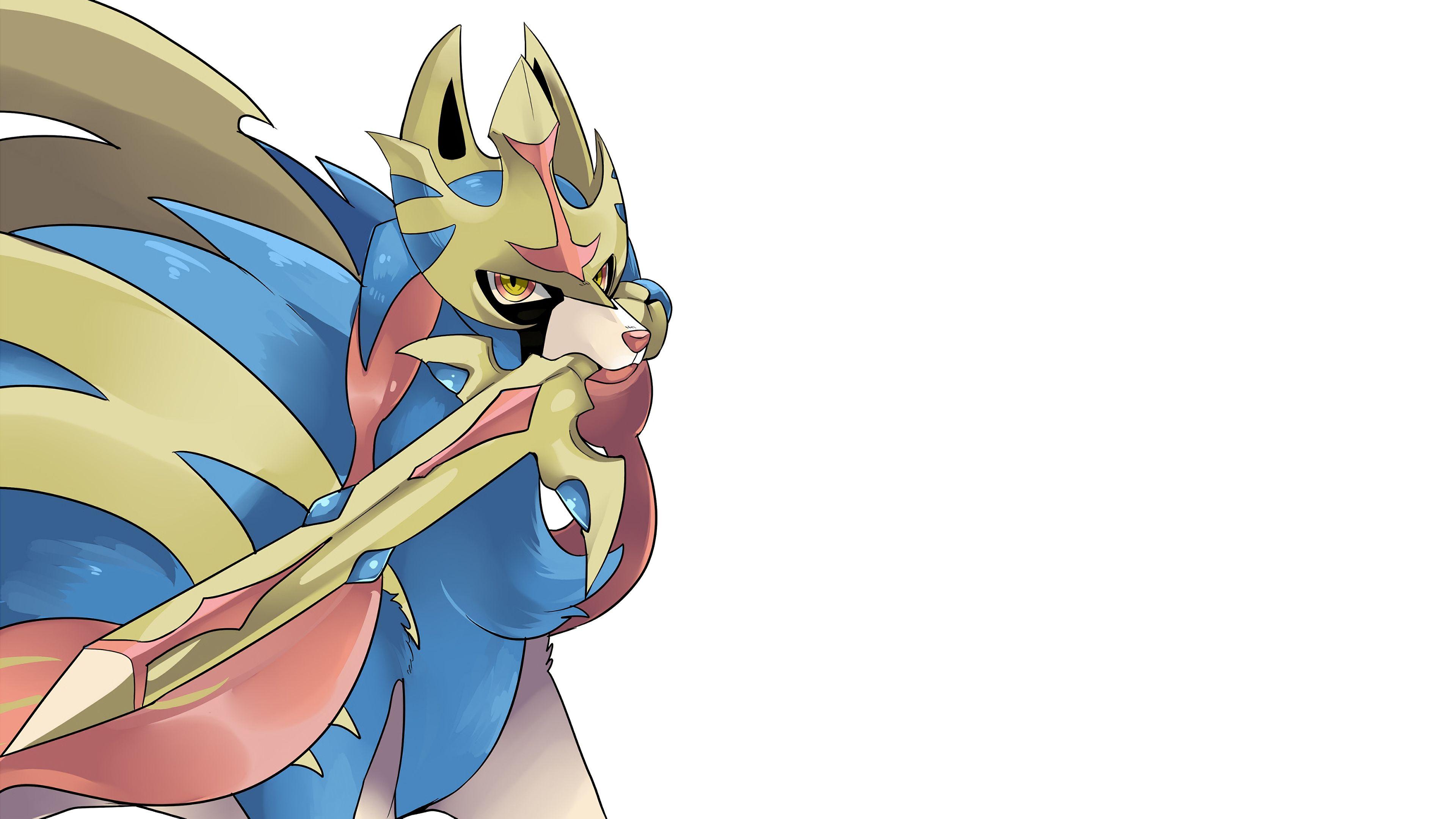 3840x2160 Zacian Pokemon Sword and Shield 4K Wallpaper