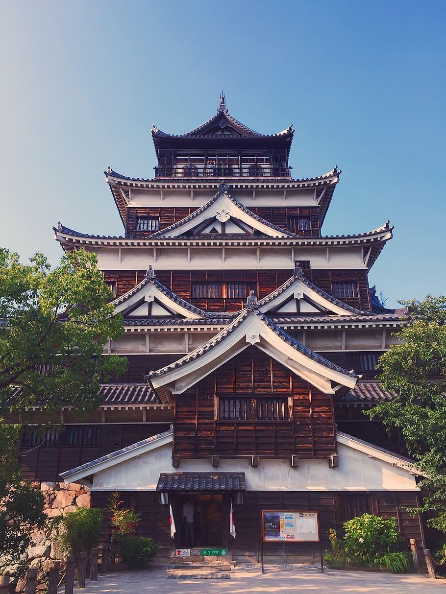 910x1213 HD Wallpaper: Japan, Hiroshima Castle, Hiroshima Shi, Hiroshima Prefecture