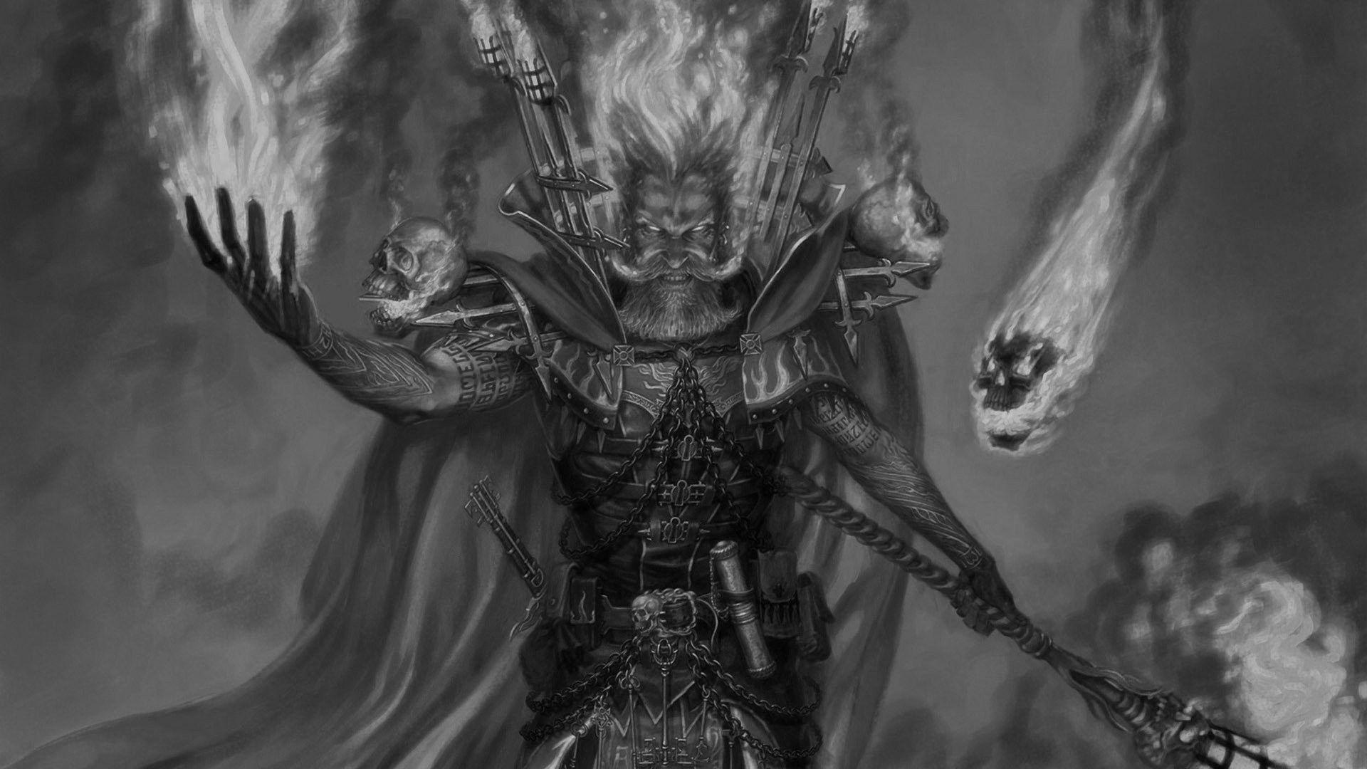 1920x1080 Fighting Mac, Dark Wallpaper, Dark, Warrior, War, Fantasy, Scifi