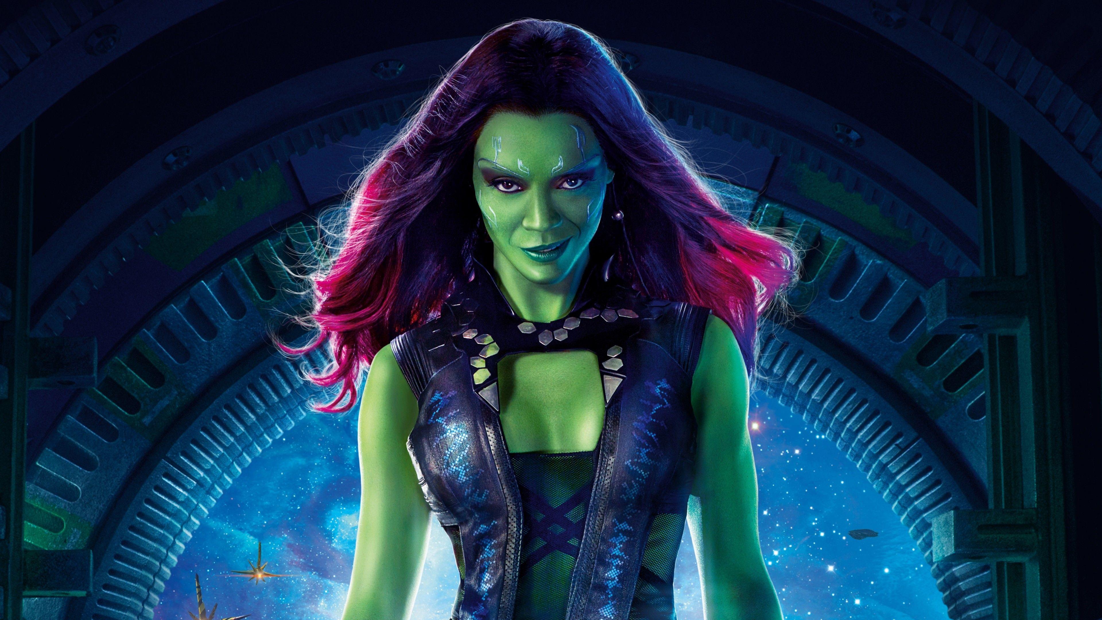 3840x2160 Wallpaper Guardians of the Galaxy Vol Gamora, raccoon, Zoe