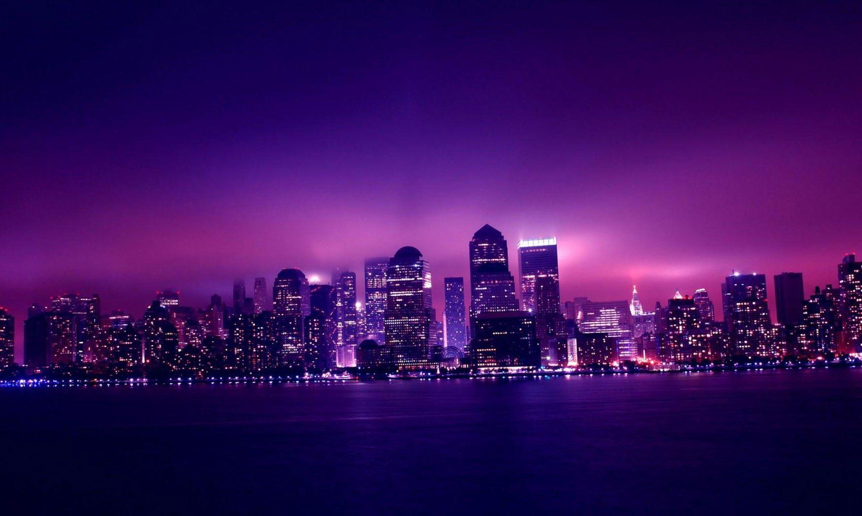 New York Purple Wallpapers - Top Free New York Purple Backgrounds ...
