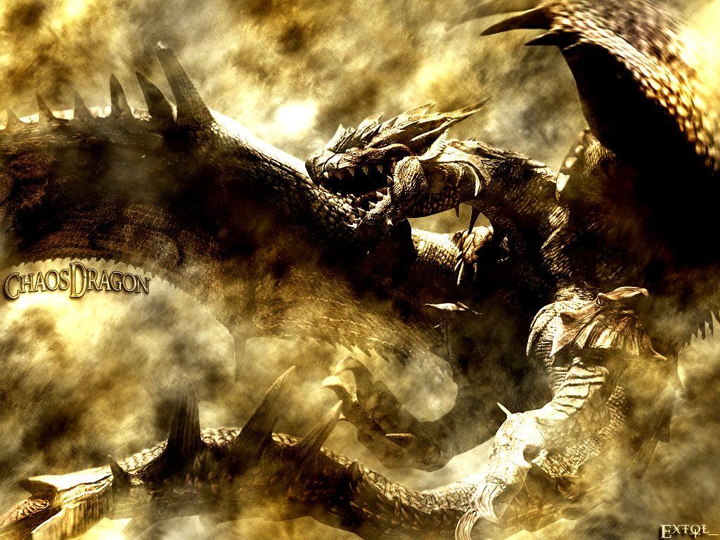 1024x768 Chaos Dragon By MC Extol