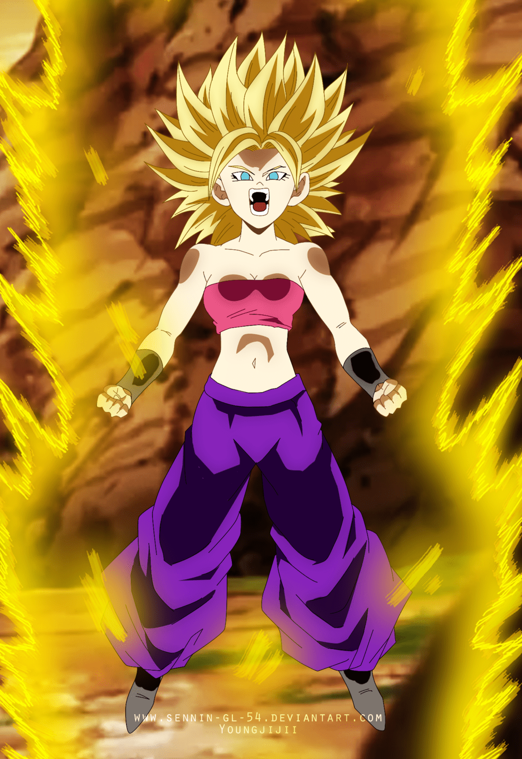 Rose Caulifla Anime dragon ball super HD phone wallpaper  Pxfuel