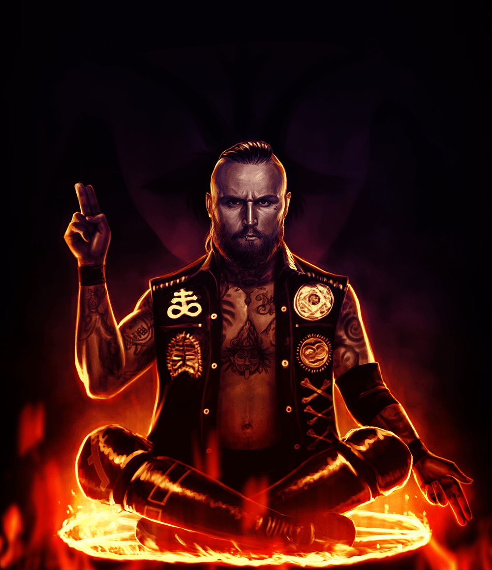 1000x1160 Aleister Black digital painting