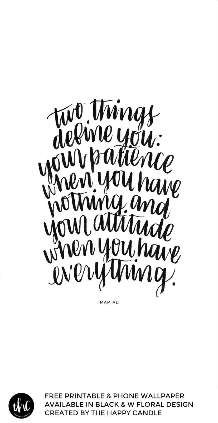 827x1600 Freebie: Patience & Appreciation Printable + Phone Wallpaper