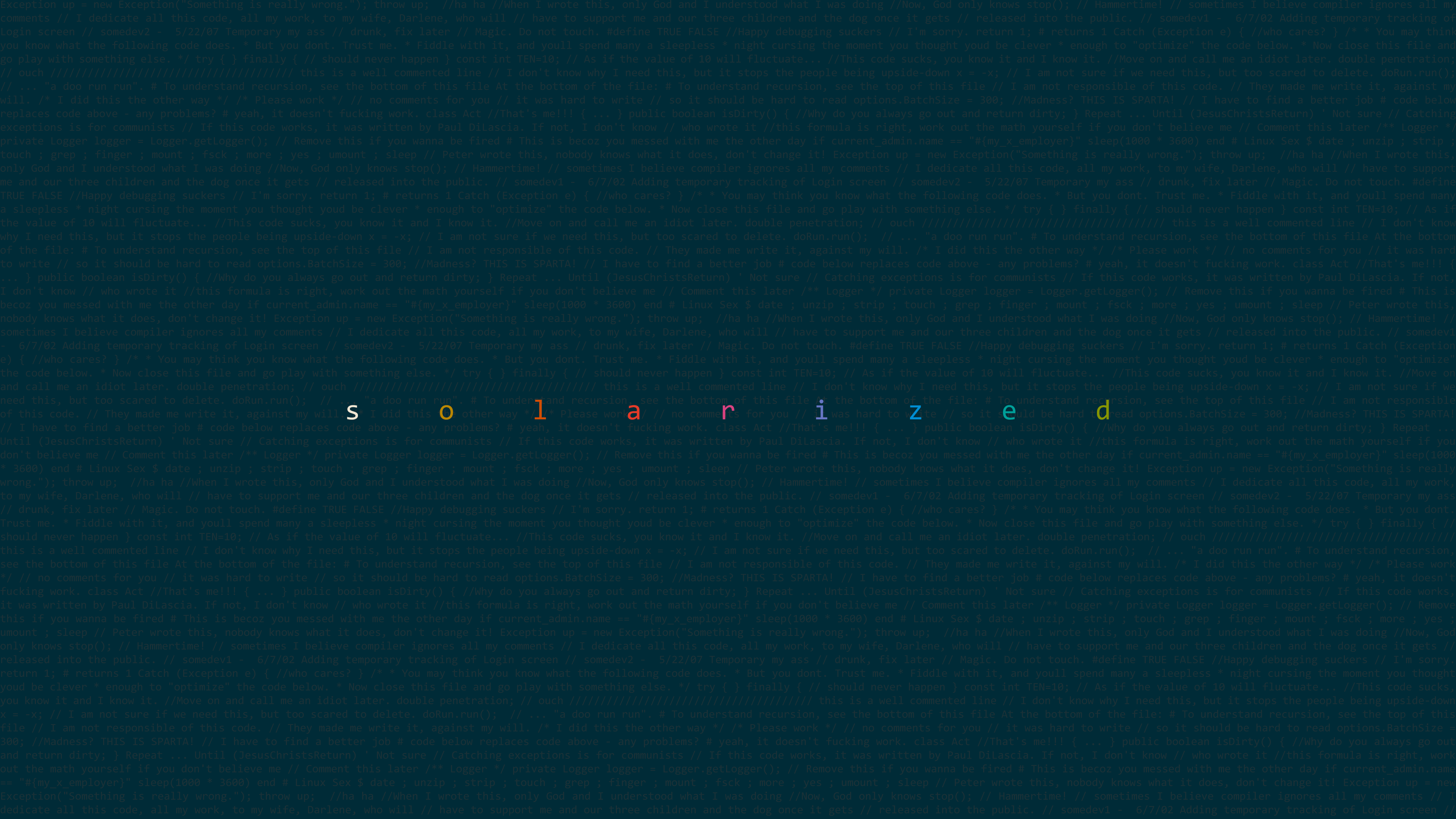 3840x2160 Solarized Wallpaper