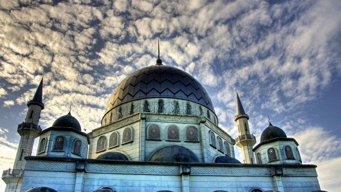 1366x768 Nền độ nét cao Nhà thờ Hồi giáo Nhà thờ Hồi giáo Hồi giáo Tôn giáo Bầu trời Mây - Ultra HD