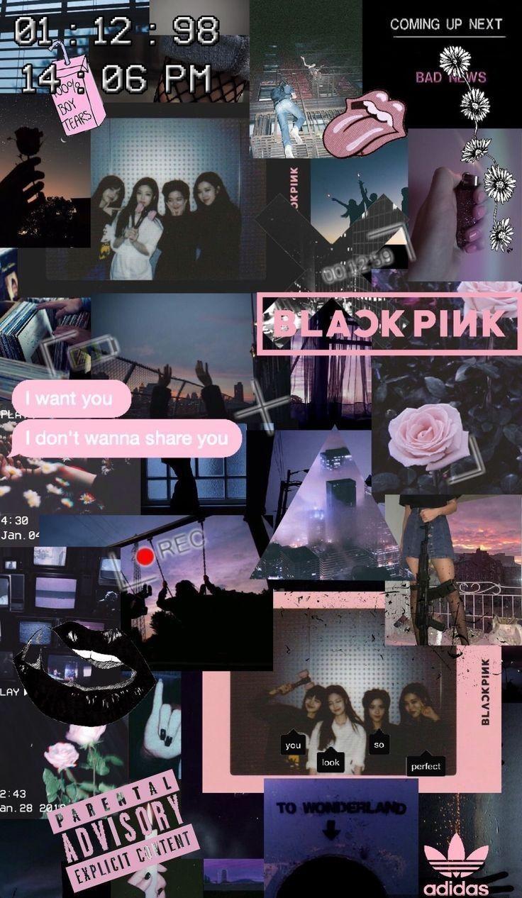 pink and black aesthetic wallpaper  Pink and black wallpaper Hello kitty  iphone wallpaper Pink wallpaper iphone
