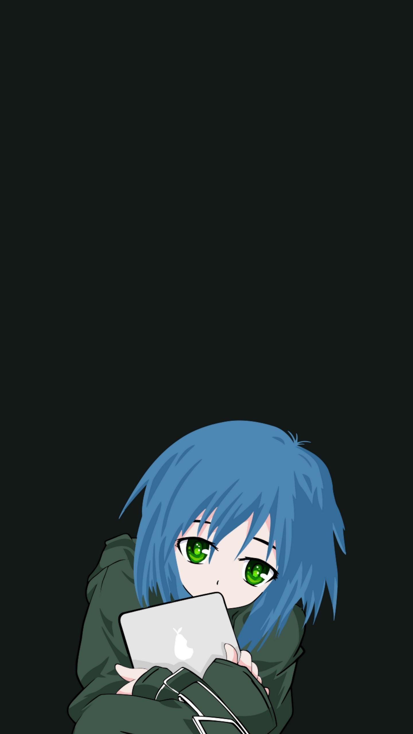 1440x2560 Download wallpaper 1440x2560 girl, anime, tablet, teenager qhd