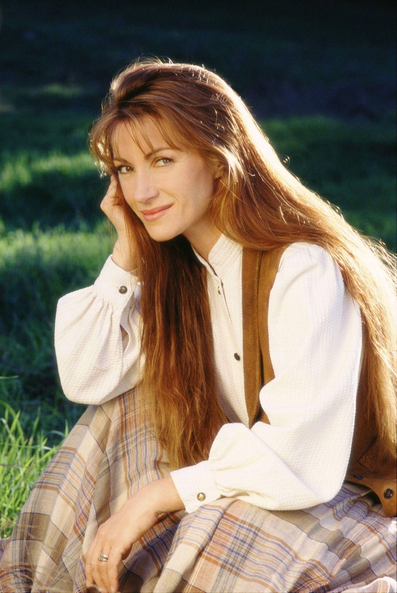 1285x1920 Download Jane Seymour portraying Dr. Quinn in the classic TV series Wallpaper