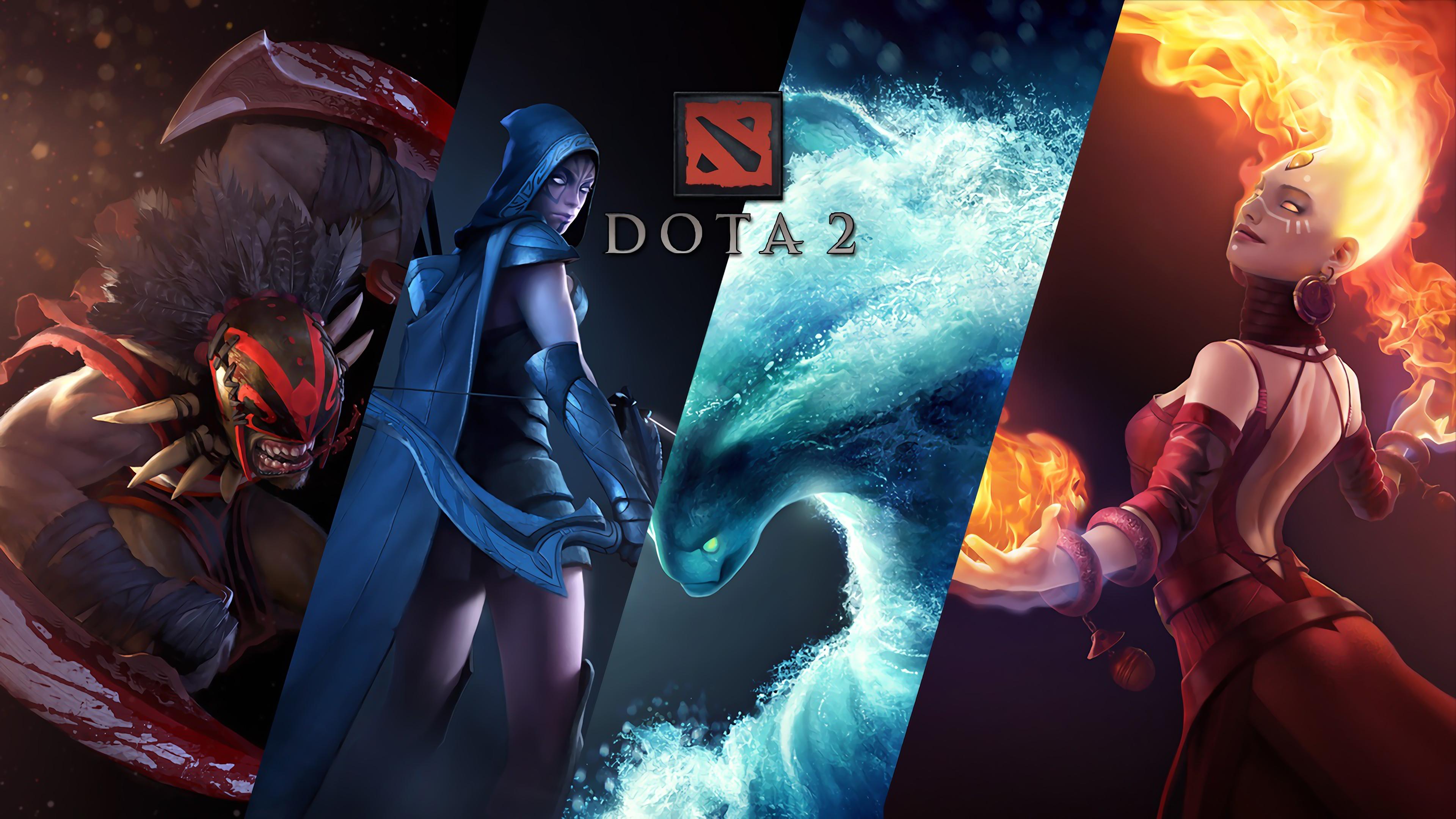 3840x2160 Wallpaper Dota Valve Corporation, Games, Illustration, pc Game, Background Free Image
