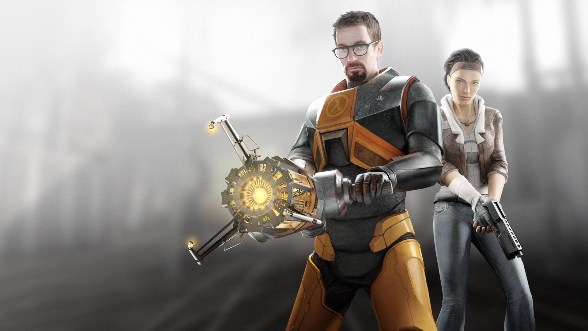 1920x1080 Half Life 2 HD Wallpaper: Gordon Freeman & Alyx Vance By Valve Corporationx1152
