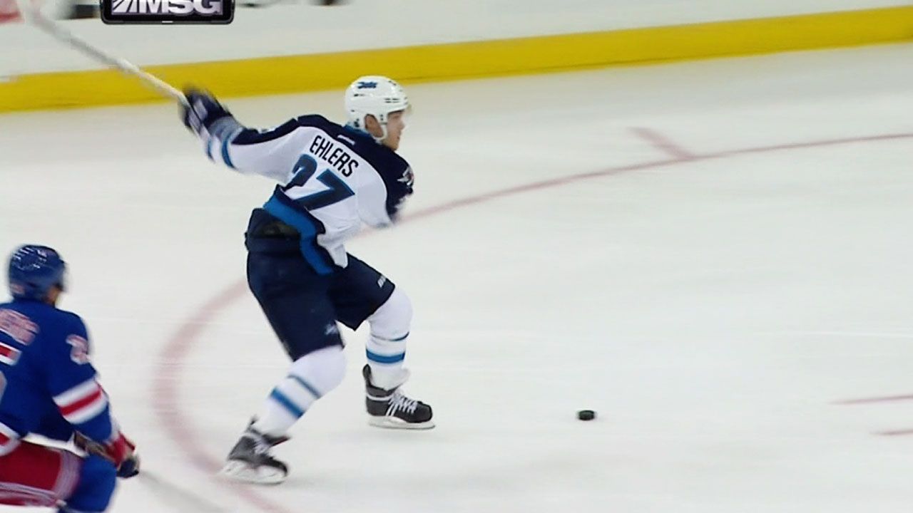 1280x720 Gotta See It: Ehlers rings slap shot for first NHL goal