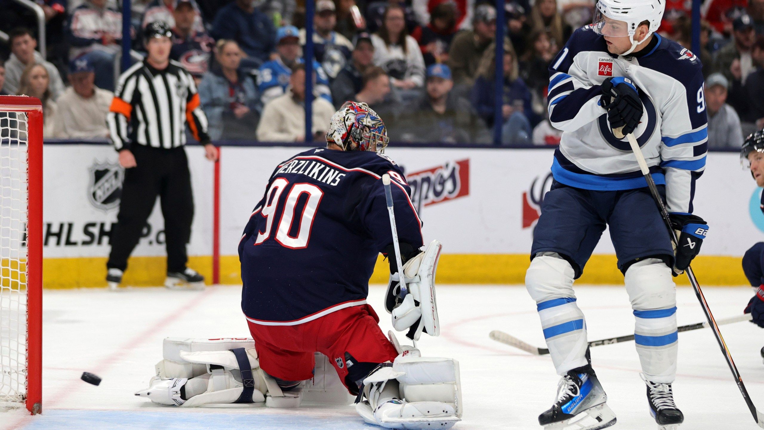 2560x1440 Ehlers Scores 3 Goals To Lead Jets To 6 2 Win Over Blue Jackets. NBC4 WCMH TV