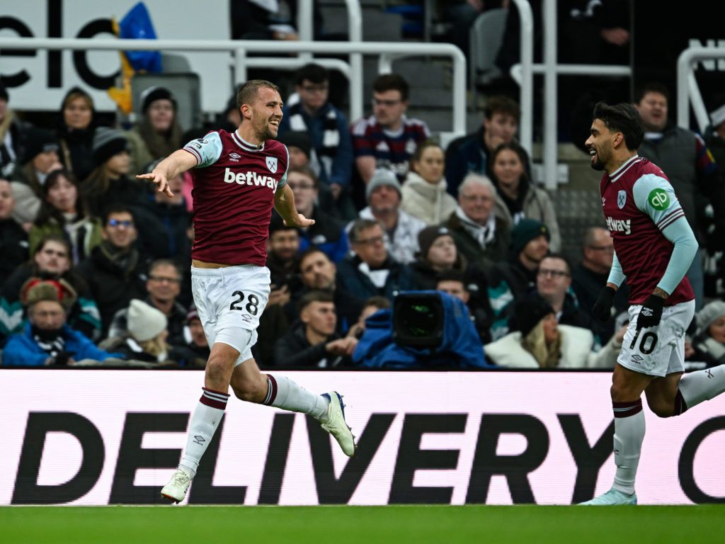 1024x768 Tomas Soucek broke record vs Newcastle that no other West Ham midfielder has matched in the Premier League
