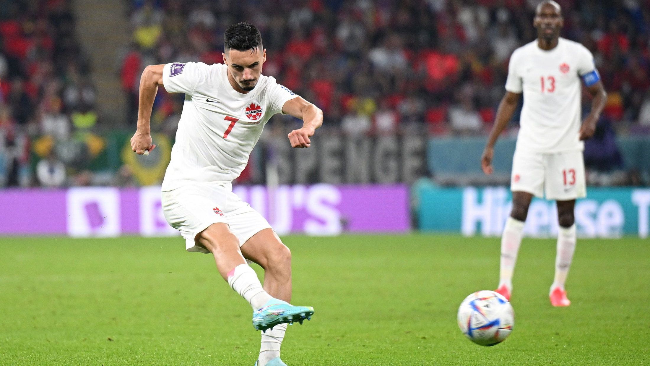 2200x1238 My friends all texted me about it': Canada's Stephen Eustáquio recalls nutmegging Kevin De Bruyne at World Cup Soccer Daily