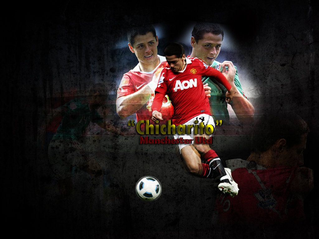 1024x768 Chicharito (24). Manchester United Wallpaper