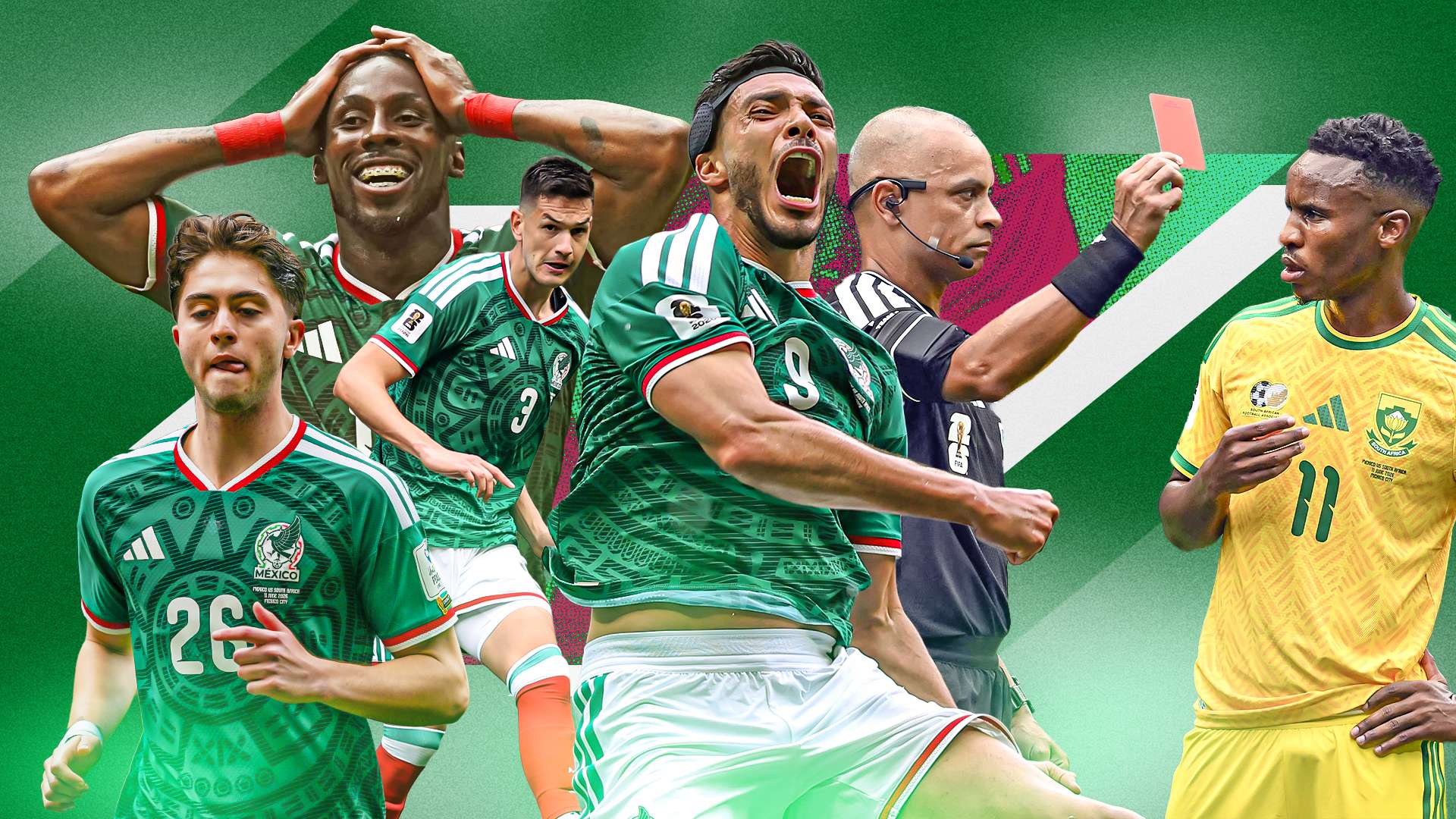 1920x1080 From Julian Quiñones' Brilliance To Cesar Montes' Clumsy Red Card And Losers From Mexico's 2 0 World Cup Opening Win Over South Africa. Goal.com US