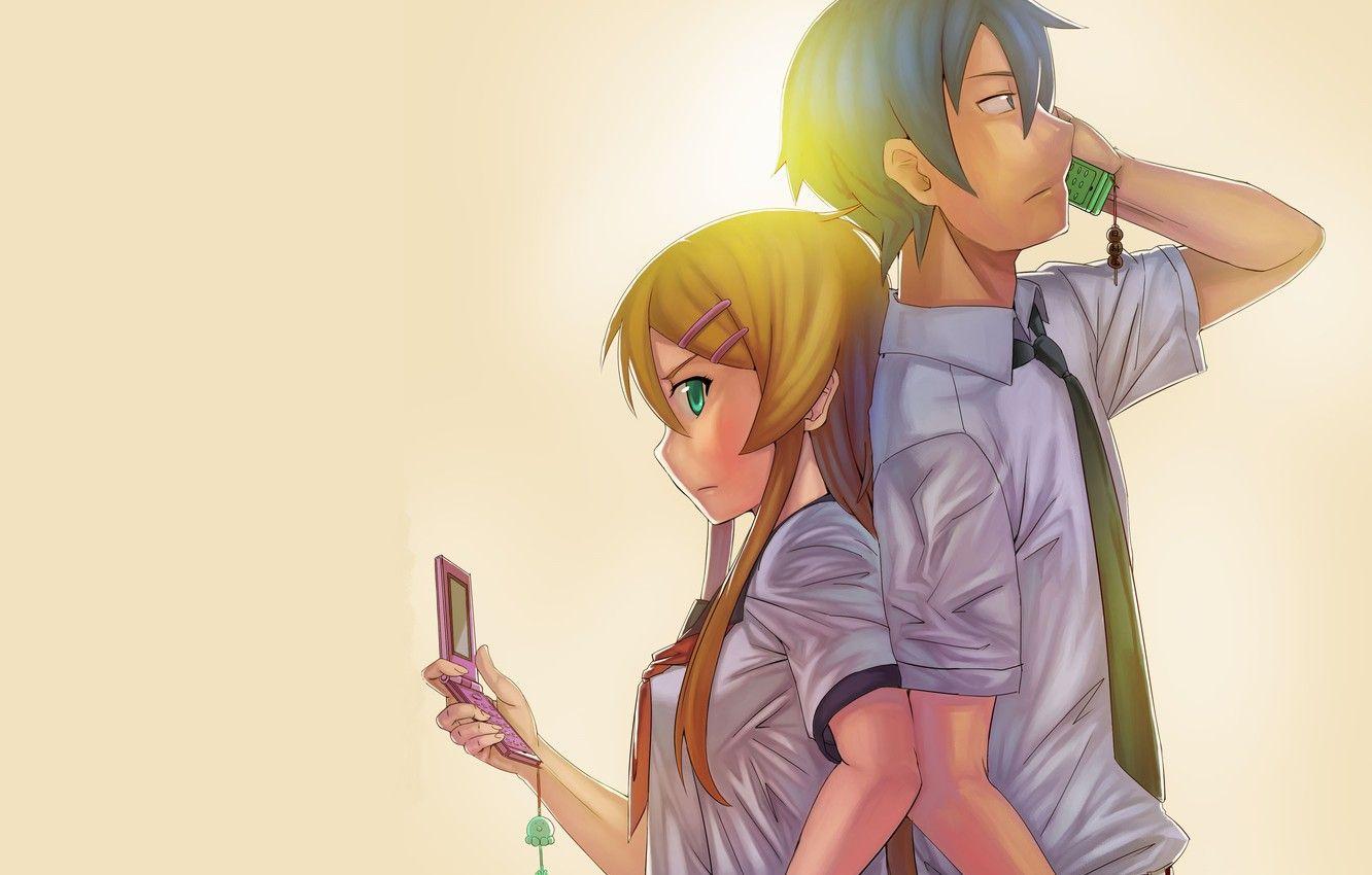 1332x850 Wallpaper anime, art, two, Oreimo image for desktop, section