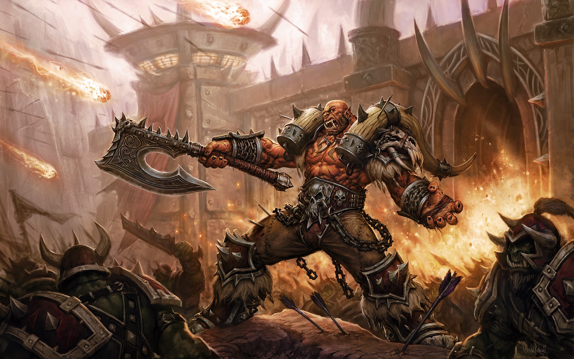 1920x1200 Artwork Siege of Orgrimmar. World of Warcraft. Blizzard Entertainment. Cook and Becker