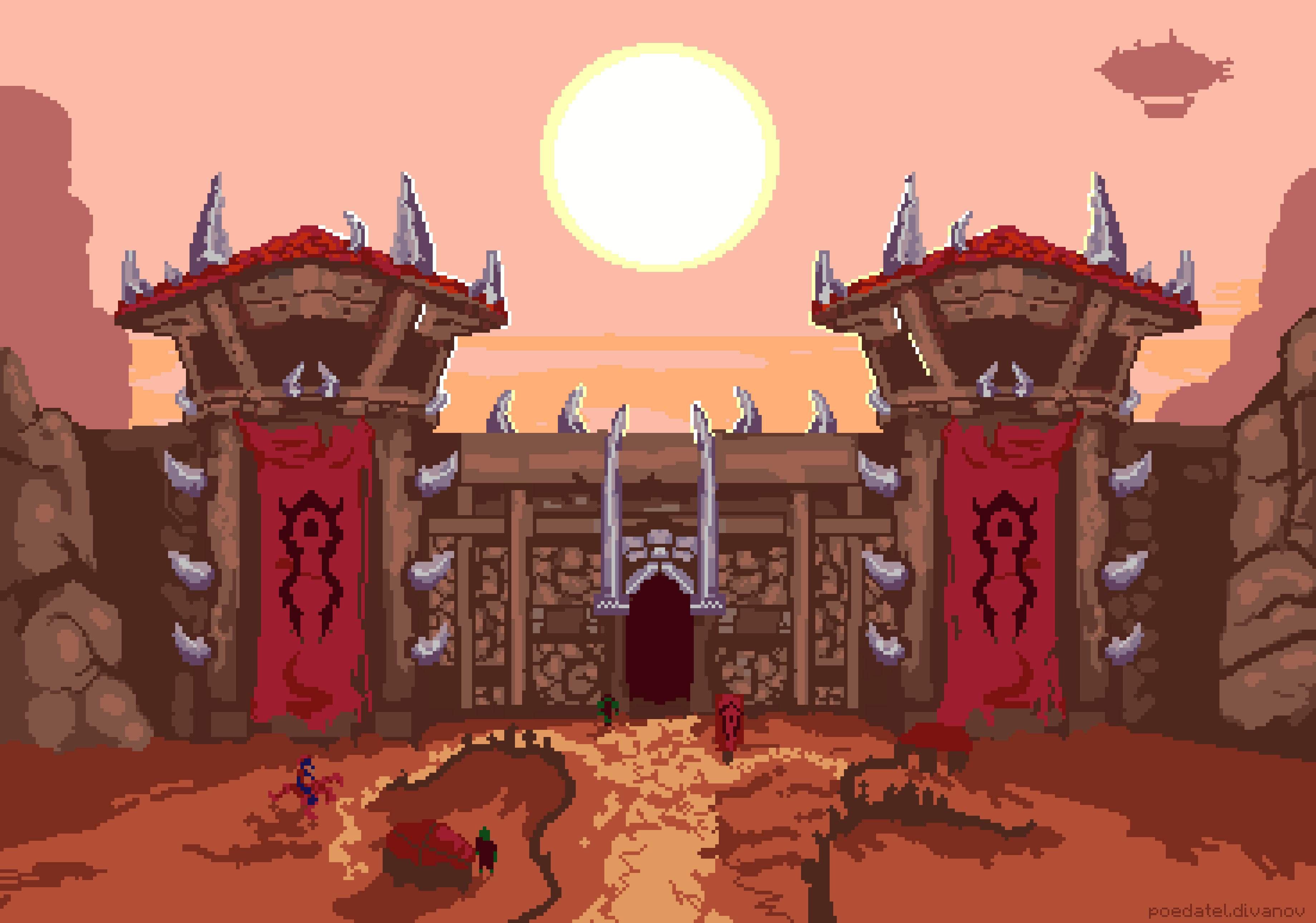 3680x2580 Gates of Orgrimmar, Pixel Art
