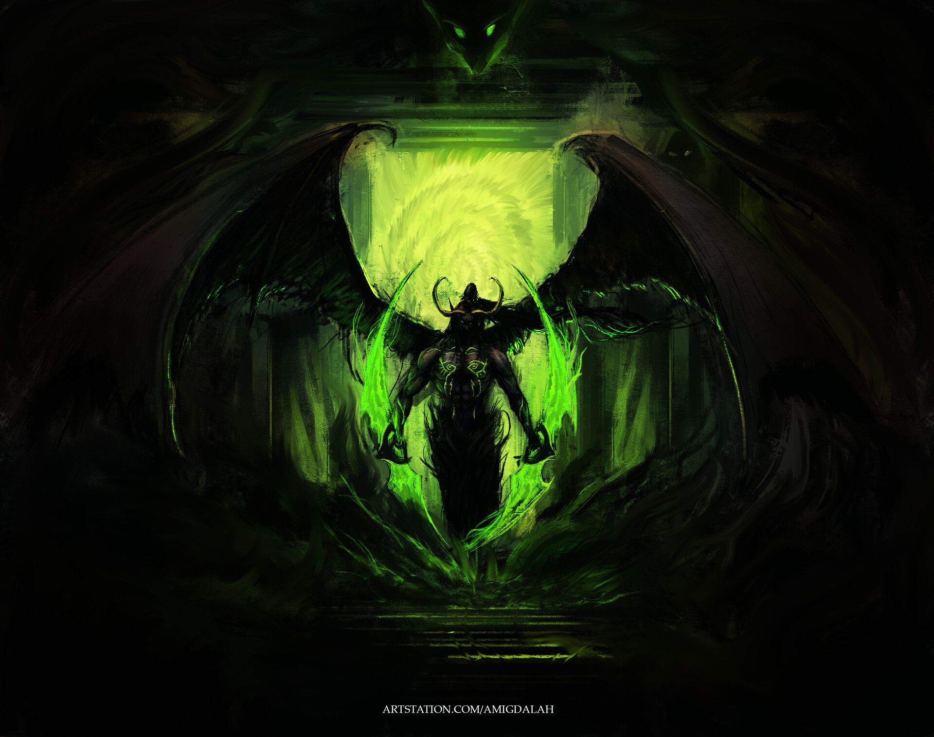 1920x1515 Illidan fanart to celebrate The Burning Crusade Update on WoW Classic