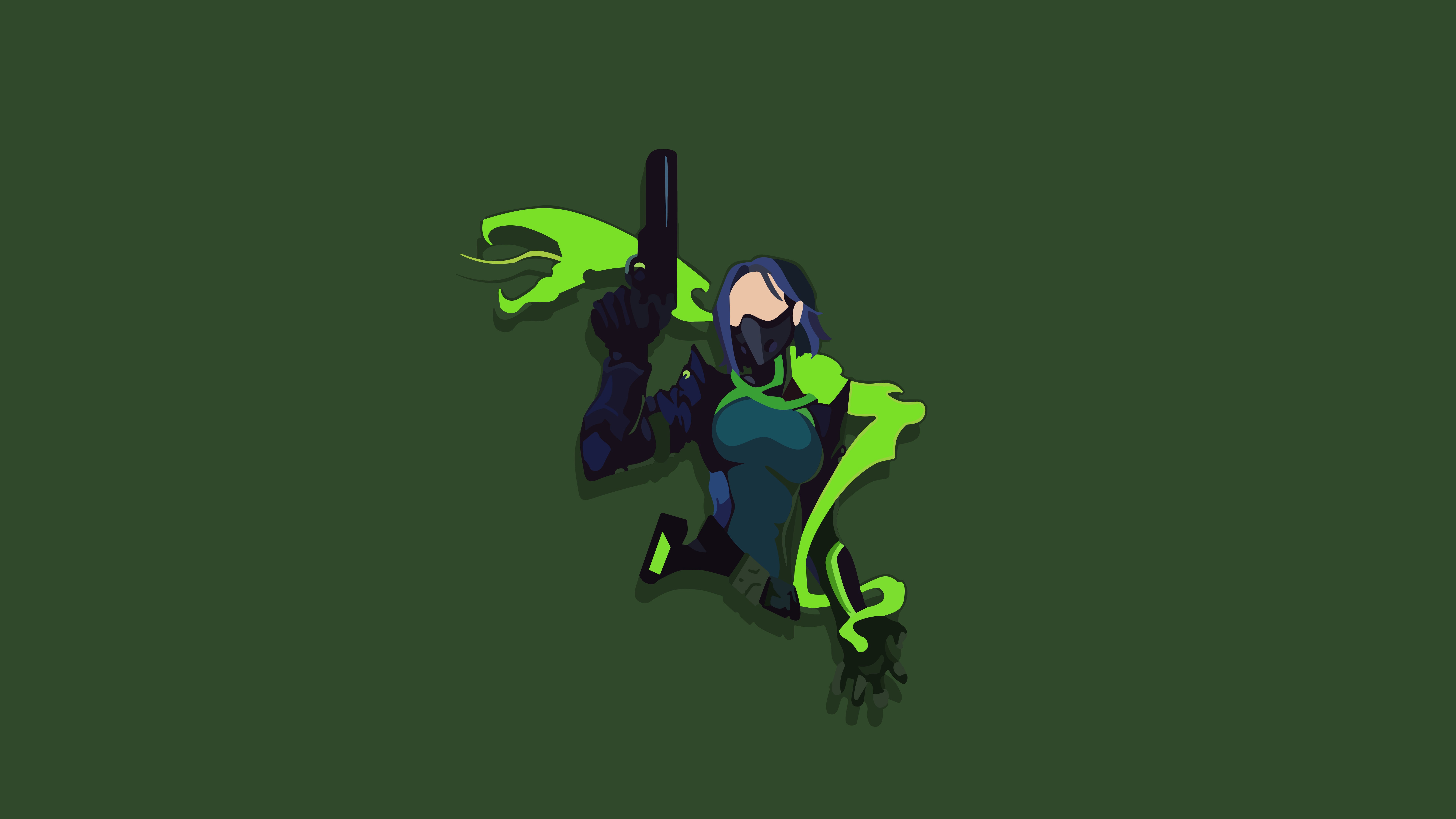 7680x4320 Viper Minimalist Wallpaper