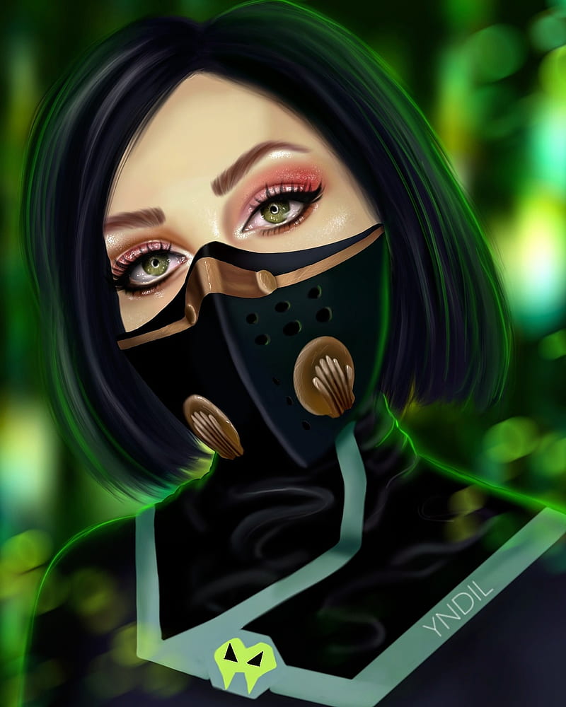 800x1000 Viper, girl, green, poison, valorant, HD phone wallpaper