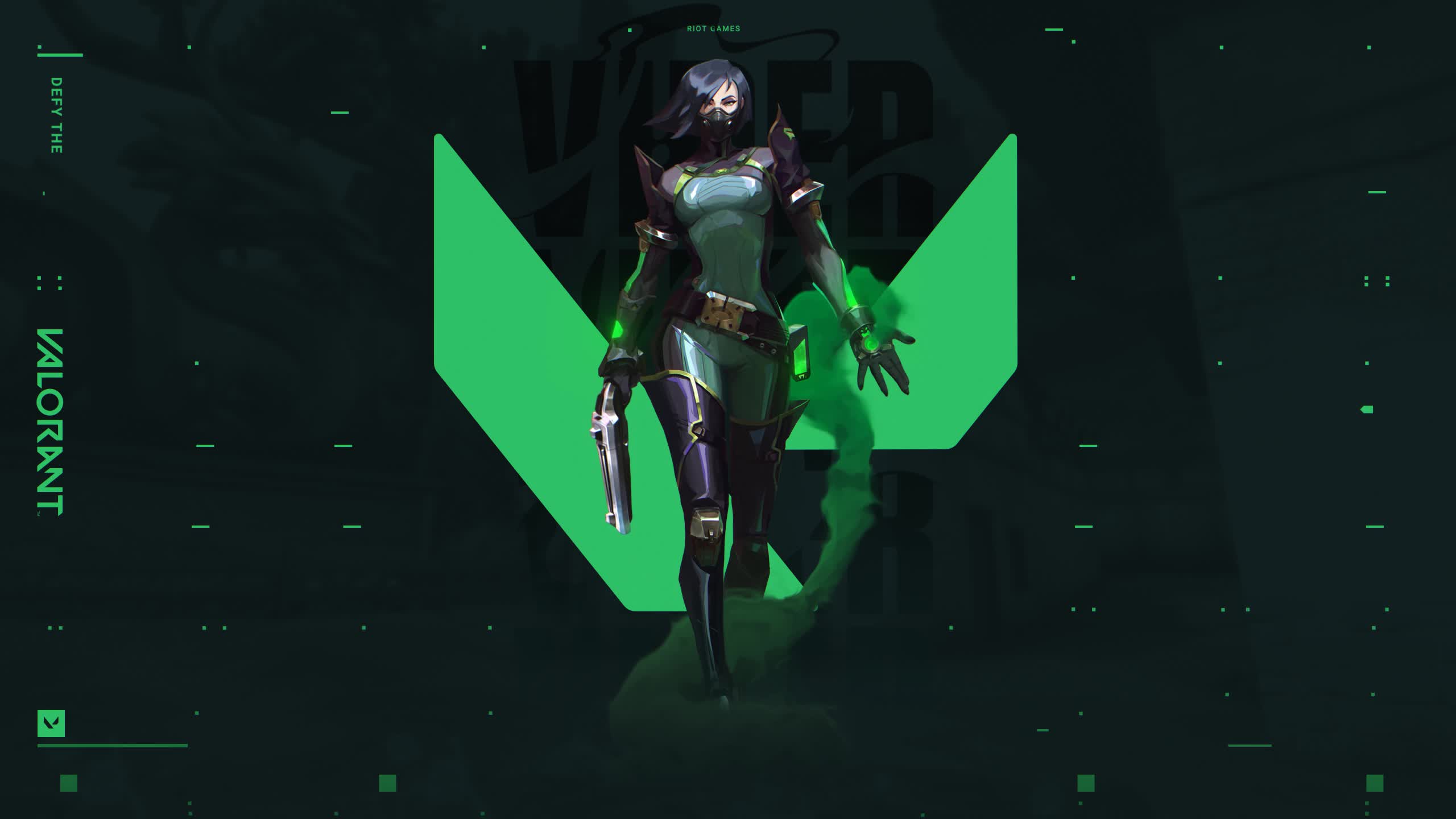 2560x1440 Valorant Viper Green Live Wallpaper