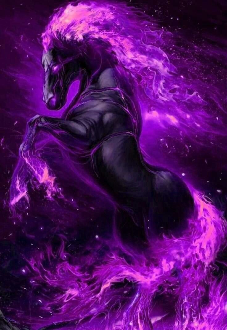 736x1072 Dark Fantasy Horse Art. Black fire horse, Horse running in fire wallpaper, Flaming horse