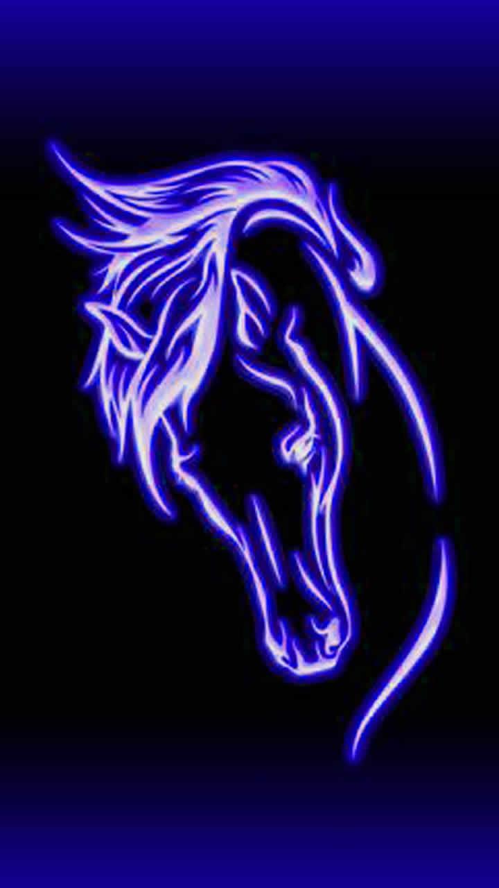 720x1280 Purple Horse Wallpaper