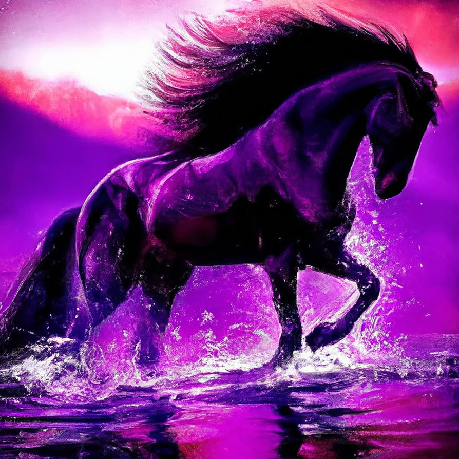 894x894 Reofrey 5D Diamond Art Kits for Adults Purple Horse Animal Full Drill, Paint Diamond Painting Kits Rhinestone Embroidery Cross Stitch Craft Decor (40x40 cm/ 16x16 inch) : Arts, Crafts & Sewing