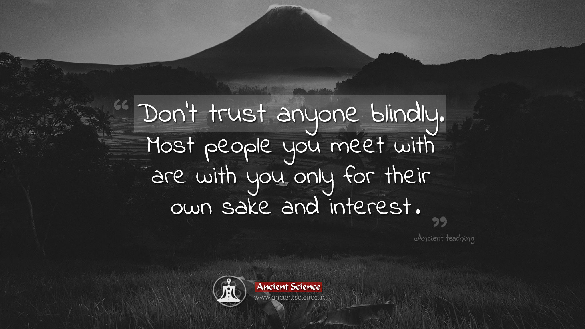 2048x1152 Don't trust anyone blindly. Most people you meet with are with you only for their own sake and interest