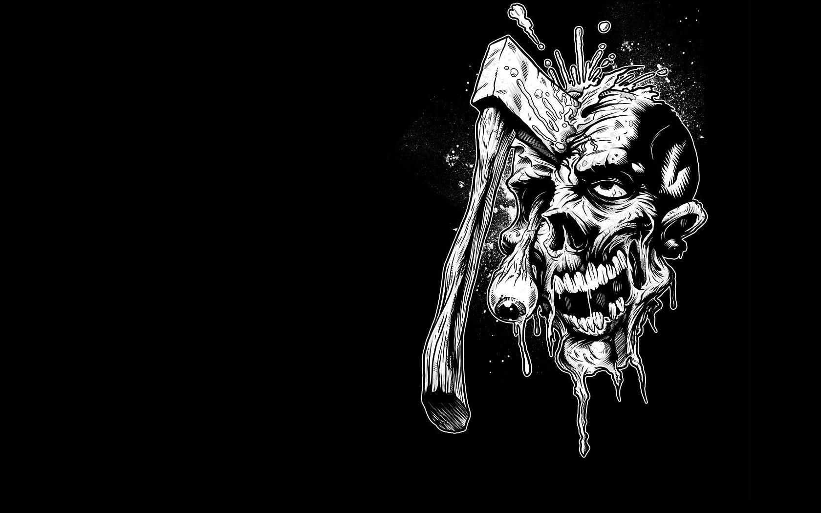 1680x1050 Scary HD Zombie Wallpaper