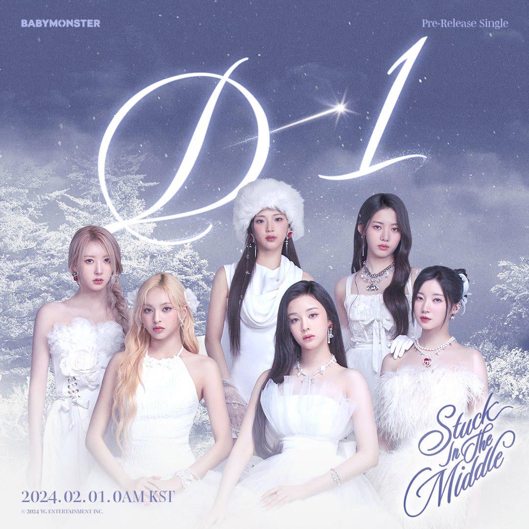 1080x1080 BABYMONSTER In The Middle (D 1 Teaser Poster)