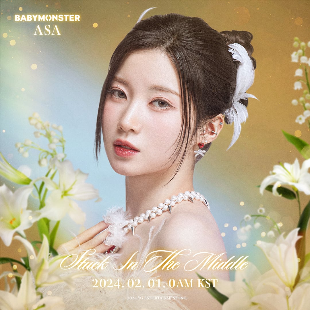 1080x1080 BABYMONSTER In The Middle (Character Poster & Chiquita)