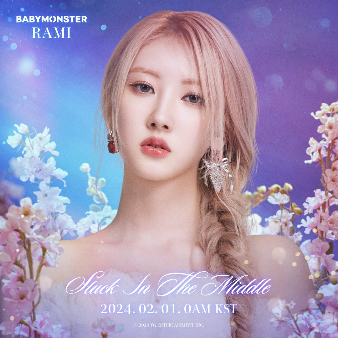 1080x1080 BABYMONSTER In The Middle (Character Poster & Rami)