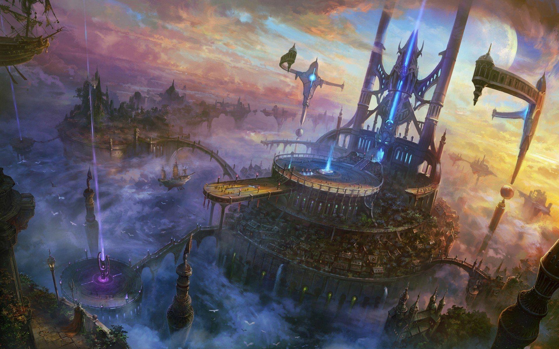 1920x1200 Cloud City of Atlas HD Wallpaper. Background Imagex1200