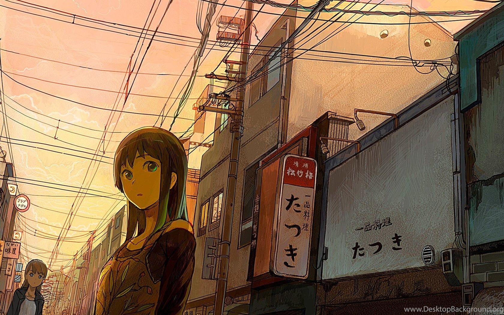 1680x1050 City, Wire, Japan, Street, View Wallpaper And Picture
