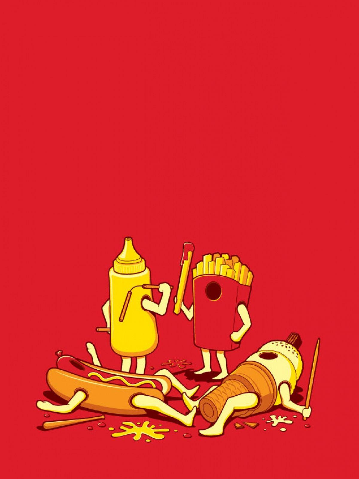 Tải xuống miễn phí Hình nền Android 1200x1600 Fast Food Battle