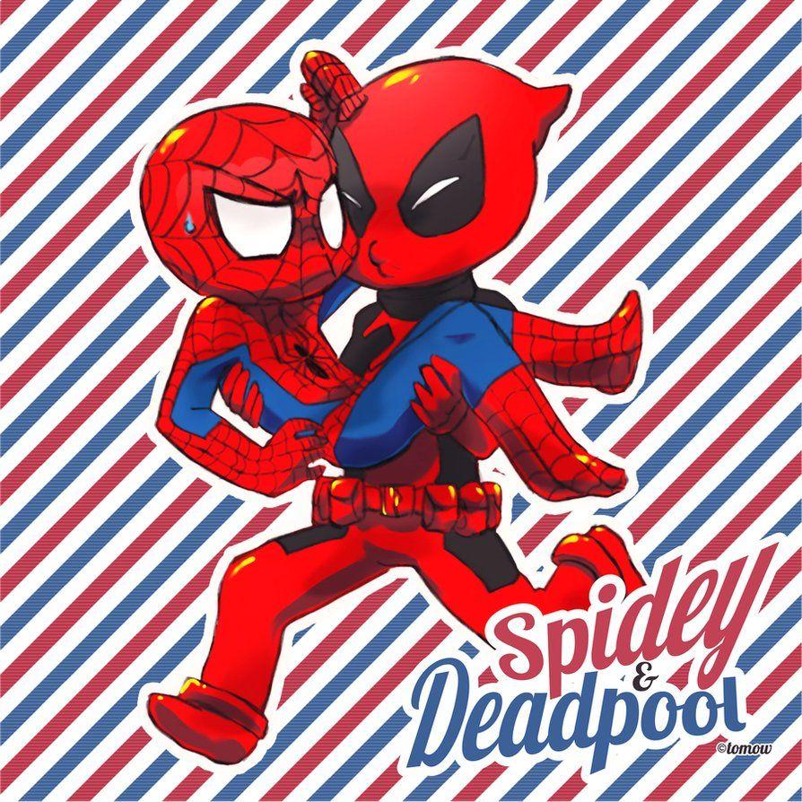 894x894 Spiderman X Deadpool + By Bunny Boss