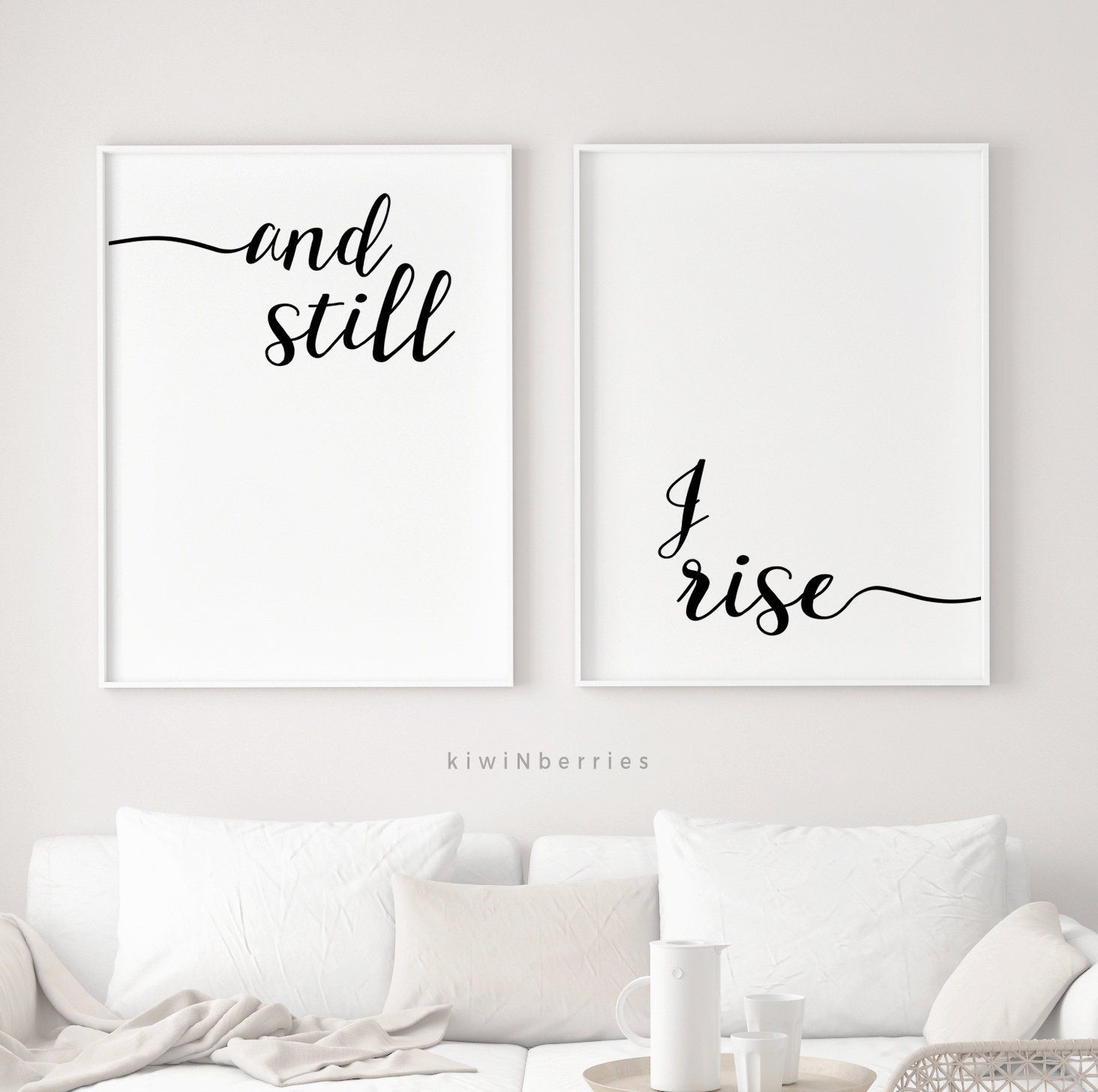 1464x1456 Maya Angelou Quote Print: and Still I Rise, Typography Poster (digital Download)