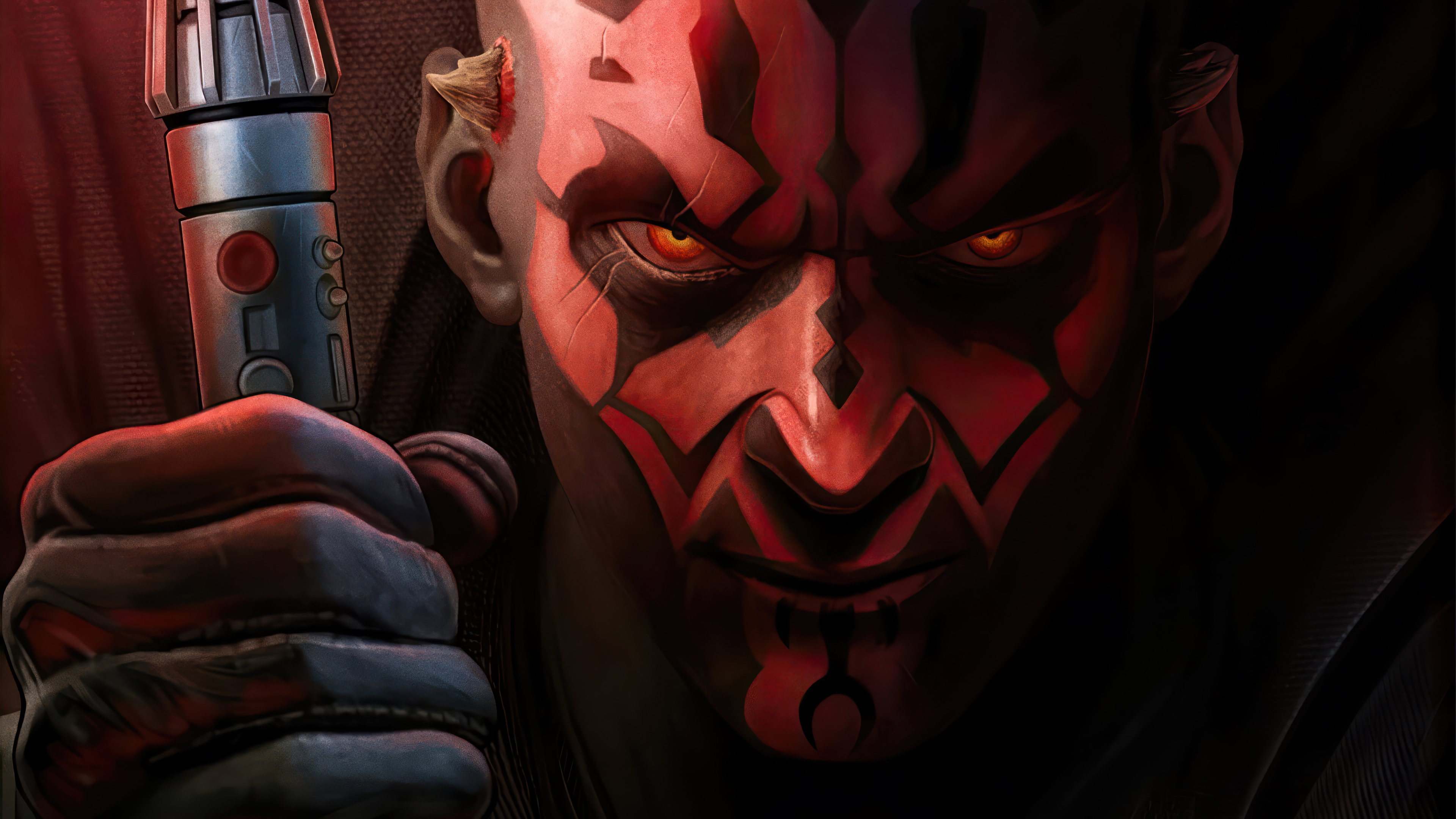 3840x2160 Darth Maul HD Star War Portrait Wallpaper, HD Artist 4K Wallpaper, Image and Background