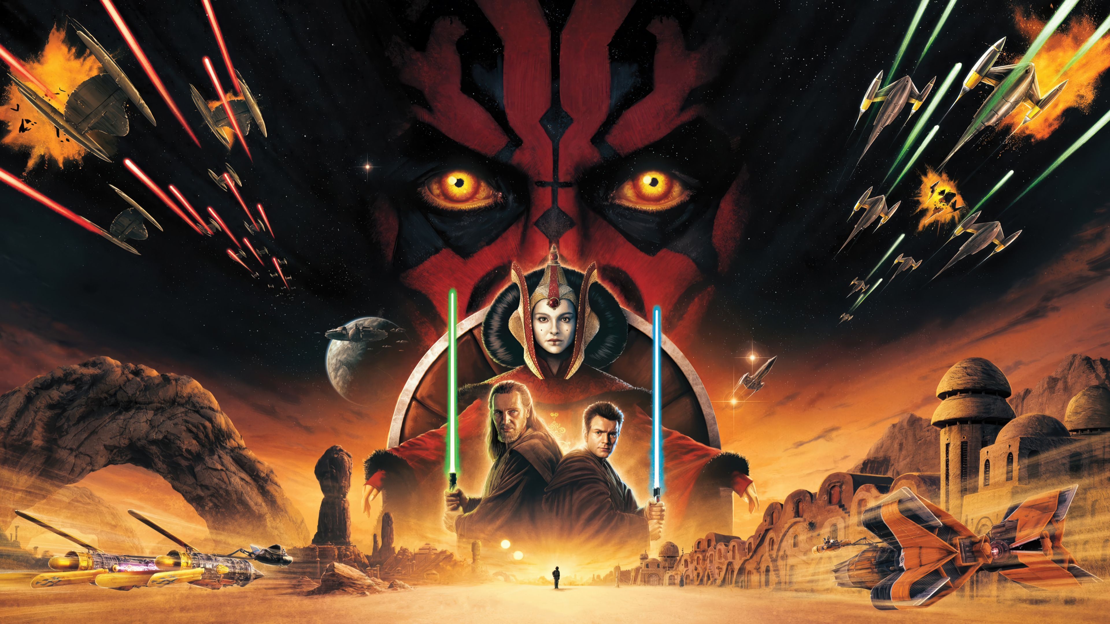 3840x2160 Star Wars: The Phantom Menace Wallpaper 4K HD PC l