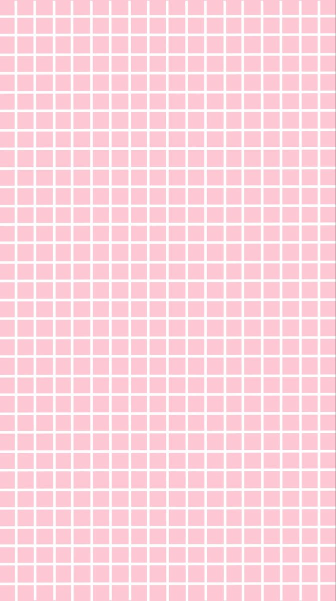671x1200 Kawaii Pink Grid Wallpaper